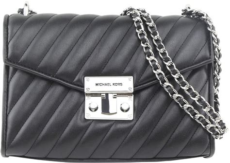 michael kors rose medium quilted shoulder bag|michael kors quilted bag black.